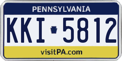 PA license plate KKI5812