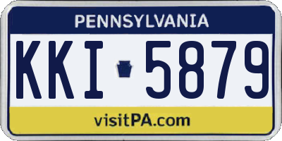 PA license plate KKI5879