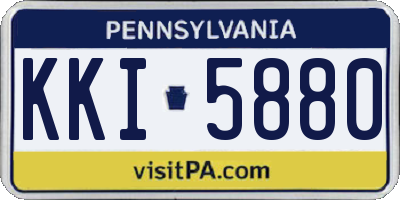 PA license plate KKI5880