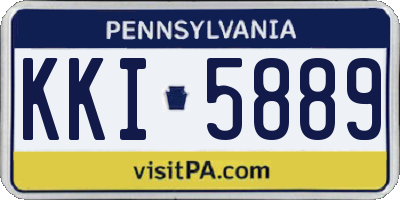 PA license plate KKI5889