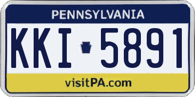 PA license plate KKI5891