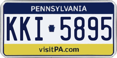 PA license plate KKI5895