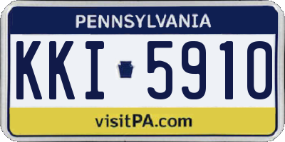 PA license plate KKI5910