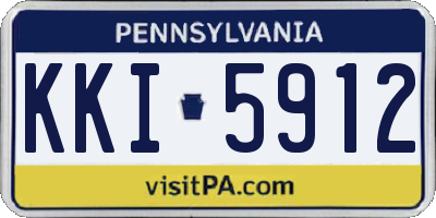 PA license plate KKI5912