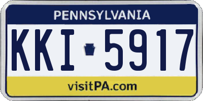 PA license plate KKI5917