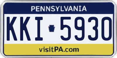 PA license plate KKI5930