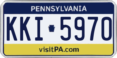 PA license plate KKI5970