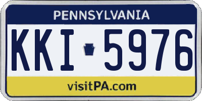 PA license plate KKI5976