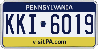 PA license plate KKI6019