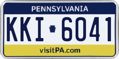 PA license plate KKI6041