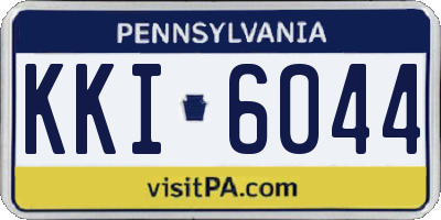PA license plate KKI6044