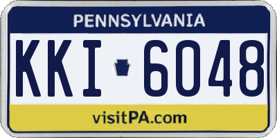 PA license plate KKI6048
