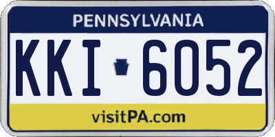 PA license plate KKI6052