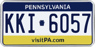PA license plate KKI6057