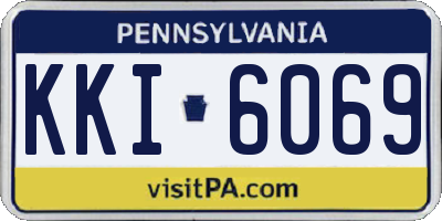 PA license plate KKI6069