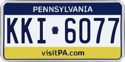 PA license plate KKI6077