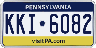 PA license plate KKI6082
