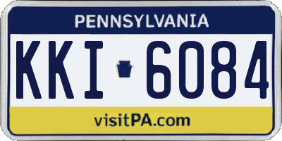 PA license plate KKI6084