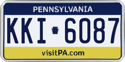 PA license plate KKI6087