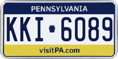 PA license plate KKI6089
