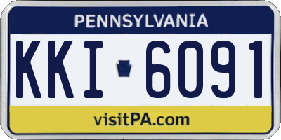 PA license plate KKI6091