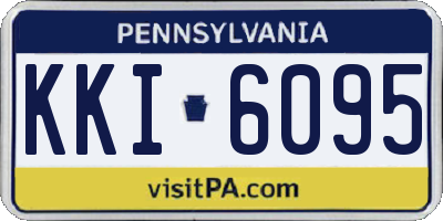 PA license plate KKI6095