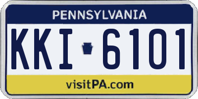 PA license plate KKI6101