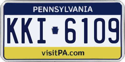 PA license plate KKI6109