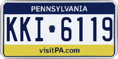 PA license plate KKI6119