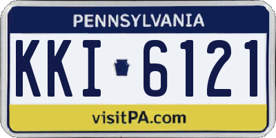 PA license plate KKI6121
