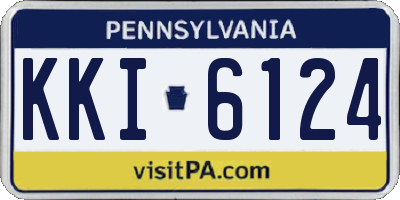 PA license plate KKI6124