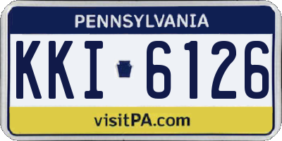 PA license plate KKI6126