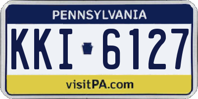 PA license plate KKI6127