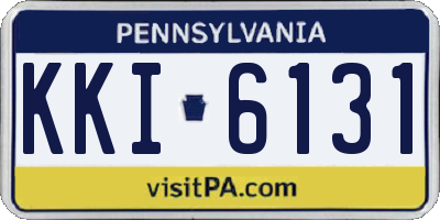 PA license plate KKI6131