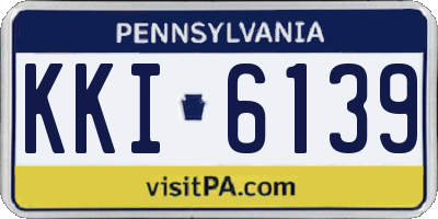 PA license plate KKI6139
