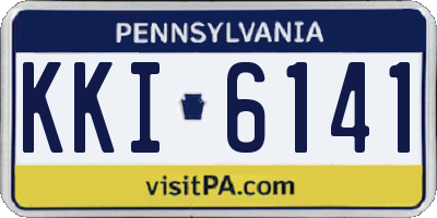 PA license plate KKI6141