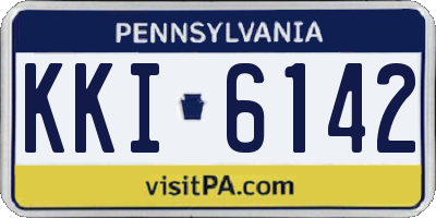 PA license plate KKI6142