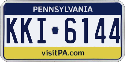 PA license plate KKI6144