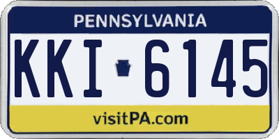 PA license plate KKI6145
