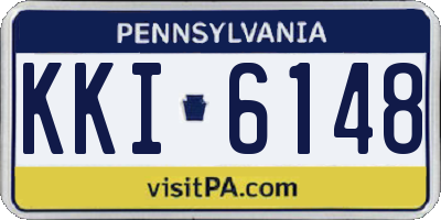 PA license plate KKI6148