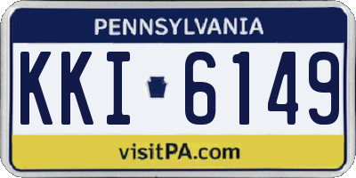 PA license plate KKI6149