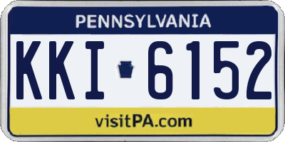 PA license plate KKI6152