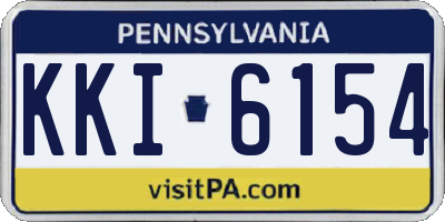 PA license plate KKI6154
