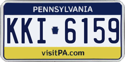 PA license plate KKI6159