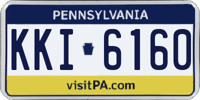 PA license plate KKI6160
