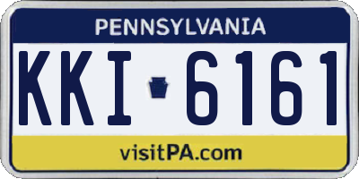 PA license plate KKI6161