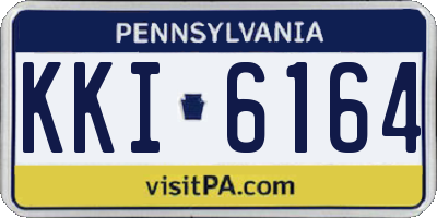 PA license plate KKI6164