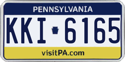 PA license plate KKI6165