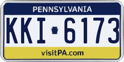 PA license plate KKI6173