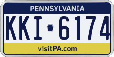 PA license plate KKI6174